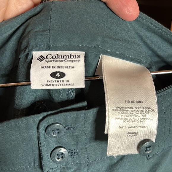 Columbia Women's Saturday Trail II Knee Pant Water & Stain Resistant Teal Size 4 - Picture 2 of 8